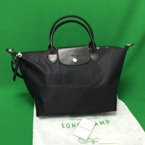 Longchamp Le Pliage Neo Tote Bag size Large Black